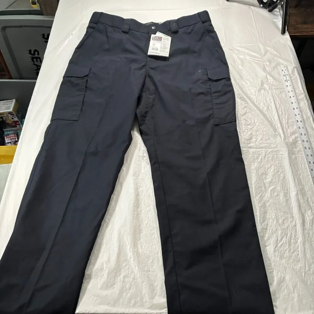 5.11 Tactical B-Class PDU Taclite Ripstop Pant Midnight Navy Size 38 UNHEMMED